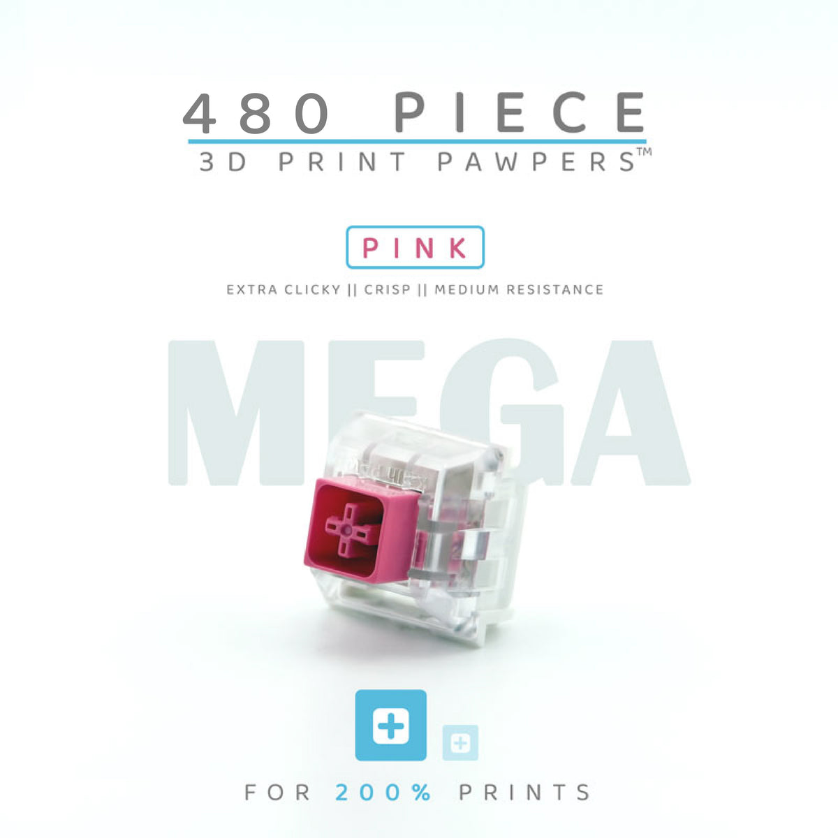 MEGA Pawpers™ Clicker for 3D Printed Fidgets!